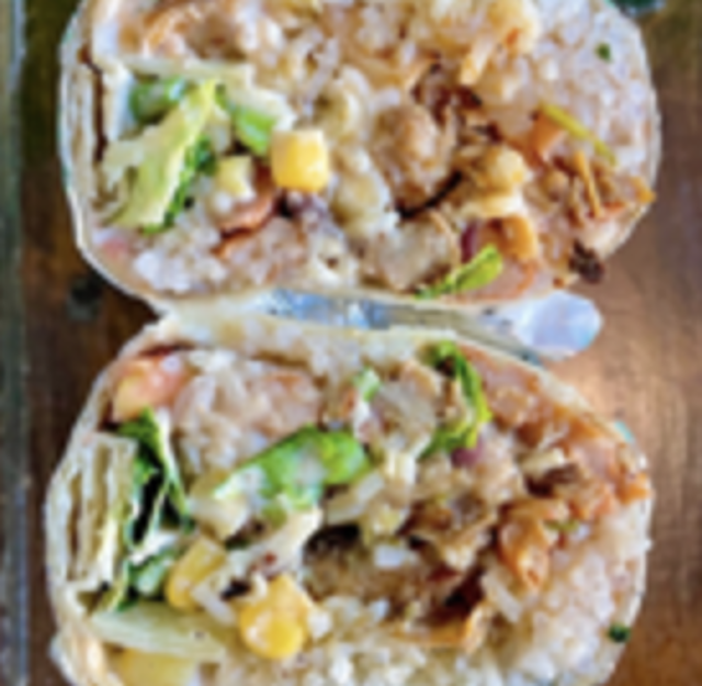 Kid's Carnitas Burito.