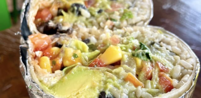 Kid's Veggie Burrito.