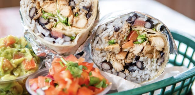 Kid's Chicken Burrito.