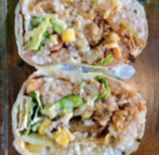 Carnitas Pork Burrito.