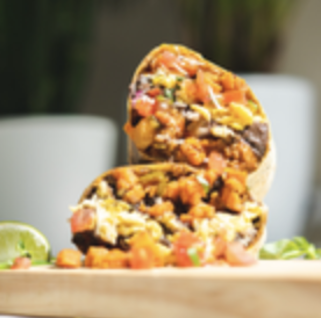 Chorizo Sausage Burrito.