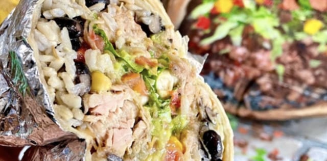 Kid's Chorizo Burrito.