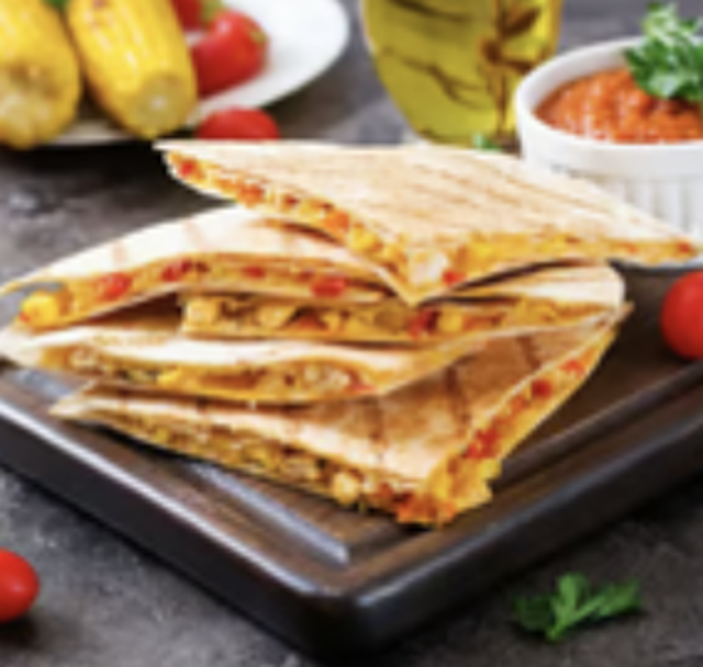 Veggie Quesadilla.