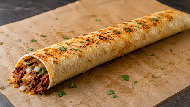Sknny's Chorizo Burrito.