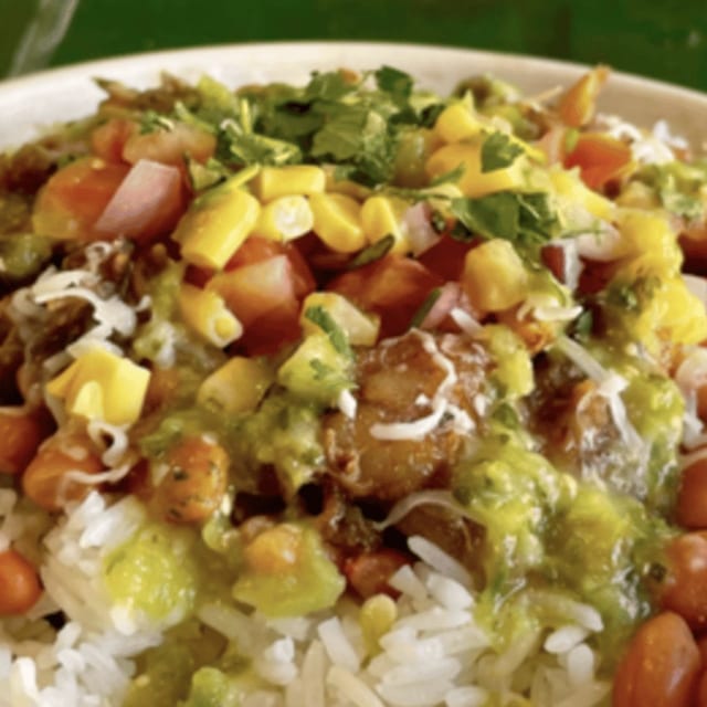 Kid's Carnitas Bowl.
