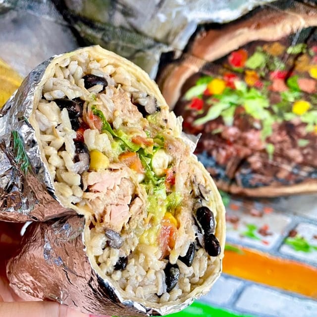 Meatless Chorizo Burrito.