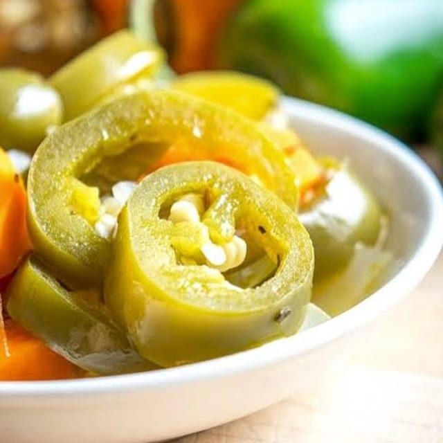 Pickled Jalapeno Habanero.