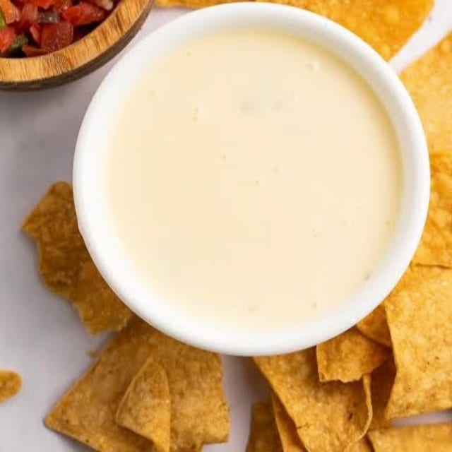 Large Chips and Large Queso.