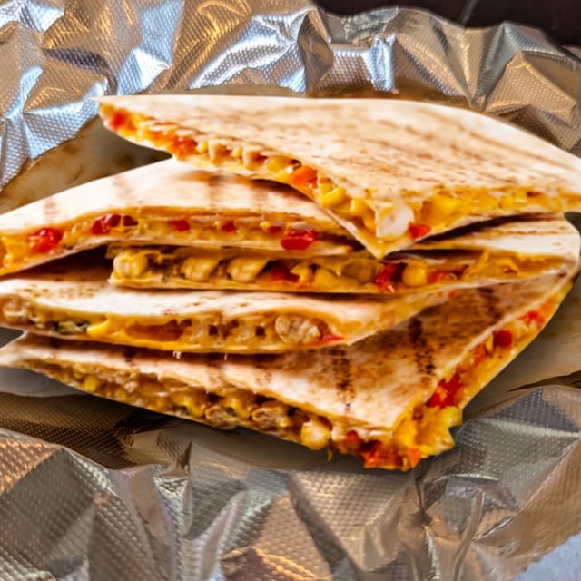 Veggie Quesadilla.
