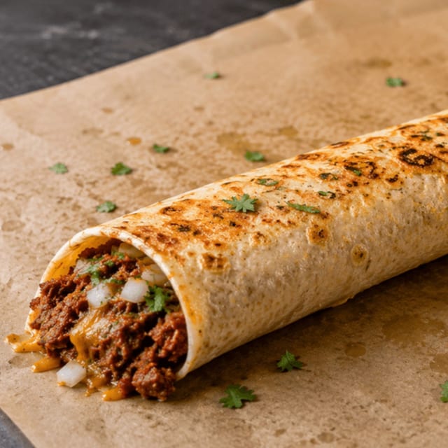 Sknny's Chorizo Burrito.