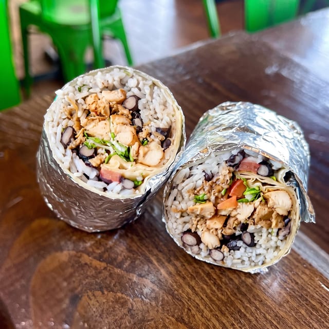 Adobo Chicken Burrito.